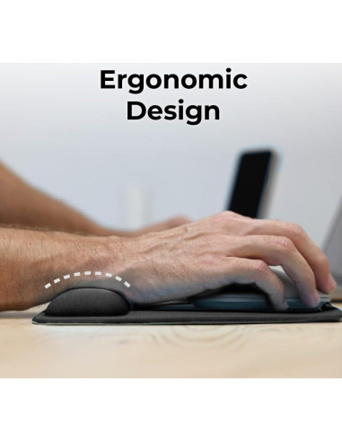 Alfombrilla Ergonómica BLACK+DECKER con Soporte para Muñeca