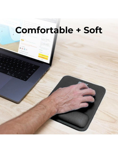 Alfombrilla Ergonómica BLACK+DECKER con Soporte para Muñeca