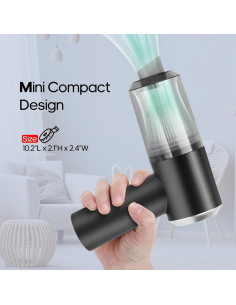 Mini Aspiradora Inalámbrica Auloea V01 60W HEPA 0.2L Negra 2