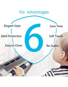 Cubiertas de Manijas de Refrigerador Miss.Silk 5 Piezas Negro 2