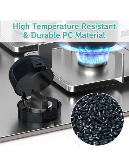 Cubiertas de Perillas de Estufa AOSITE - Seguridad Infantil, 5 Pzas