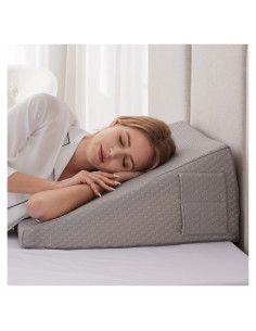 Cojín en Cuña Ruqmuis 25.4 cm para Reflujo y Dolor de Espalda