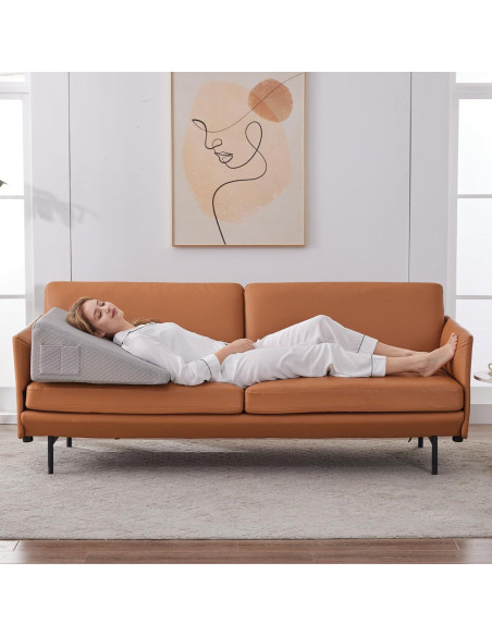 Cojín en Cuña Ruqmuis 25.4 cm para Reflujo y Dolor de Espalda