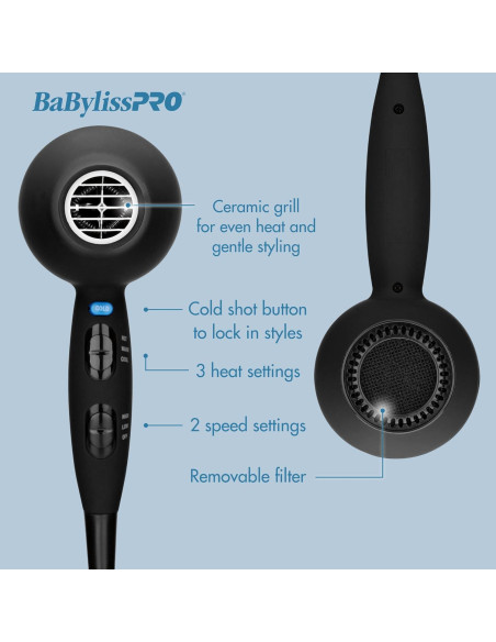 Secador de Pelo BaBylissPRO Ceramix Xtreme 1000W