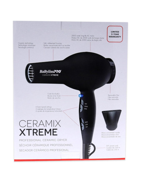 Secador de Pelo BaBylissPRO Ceramix Xtreme 1000W