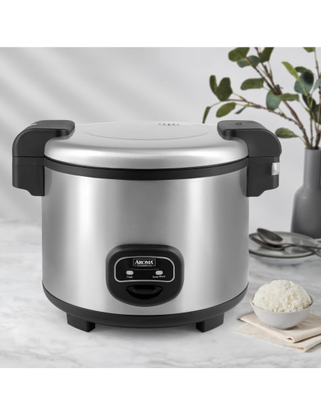 Cocedor de Arroz Comercial Aroma ARC-1130S 60 Tazas Acero Inoxidable