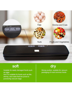 Máquina Selladora al Vacío Flyfox FL-ZJK-1001-S 135W Negra 2