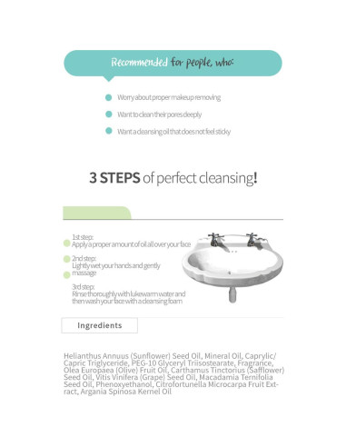 Aceite Limpiador Facial Coreano MEDB 300ml con Vitamina C