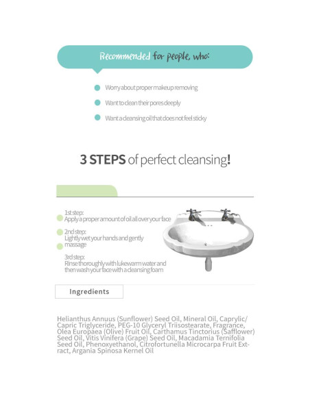 Aceite Limpiador Facial Coreano MEDB 300ml con Vitamina C