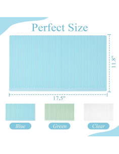 Forros de Refrigerador de Silicona Meiliweser 44.5x30cm Azul 2