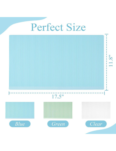 Forros de Refrigerador de Silicona Meiliweser 44.5x30cm Azul