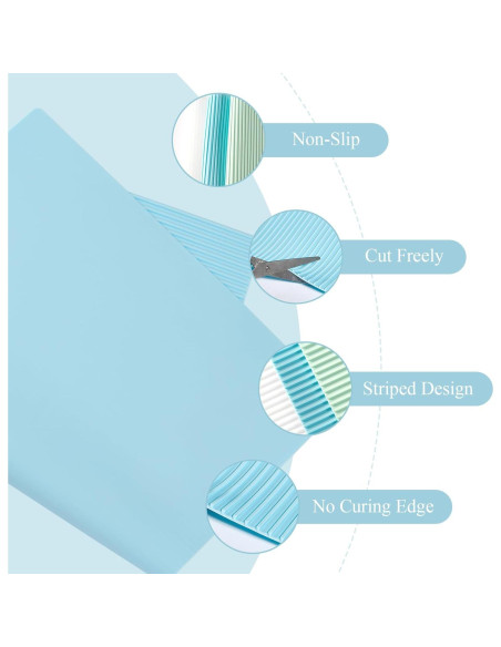 Forros de Refrigerador de Silicona Meiliweser 44.5x30cm Azul