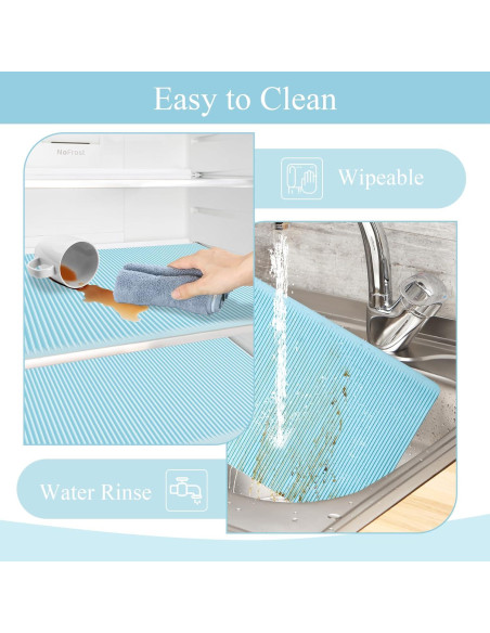 Forros de Refrigerador de Silicona Meiliweser 44.5x30cm Azul