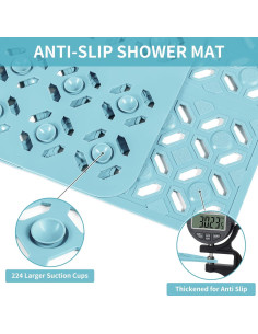 Mat de Ducha Antideslizante OTHWAY 68.58x68.58cm Azul 2