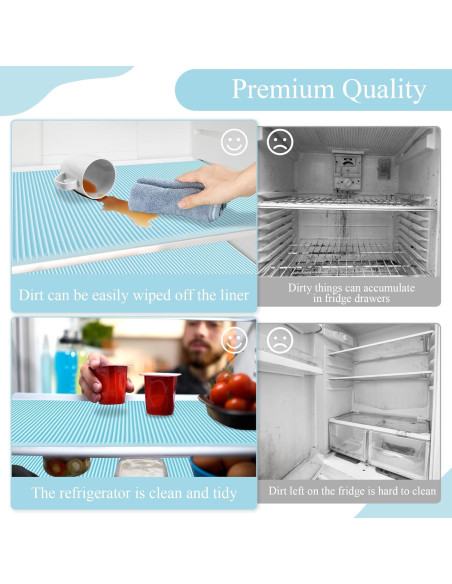 Forros de Refrigerador de Silicona Meiliweser 44.5x30cm Azul