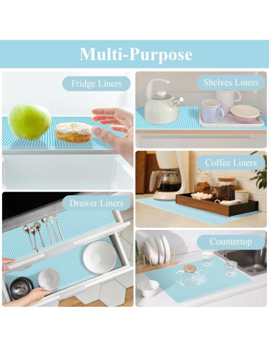 Forros de Refrigerador de Silicona Meiliweser 44.5x30cm Azul