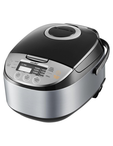 Olla Arrocera COMFEE' 6 Tazas Negra con Tecnología Difusa
