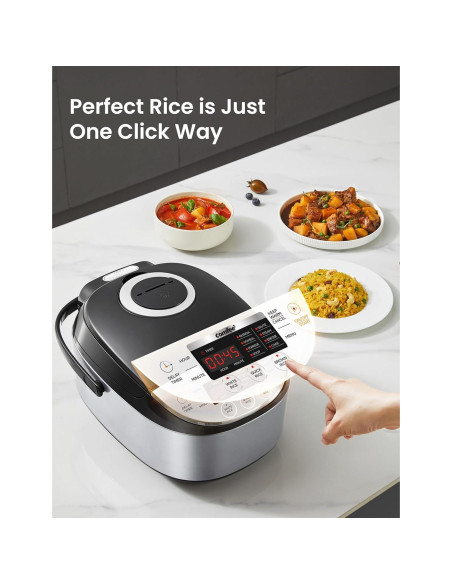 Olla Arrocera COMFEE' 6 Tazas Negra con Tecnología Difusa Olla Arrocera COMFEE' 6 Tazas Negra con Tecnología Difusa