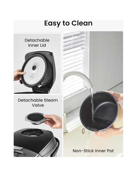 Olla Arrocera COMFEE' 6 Tazas Negra con Tecnología Difusa Olla Arrocera COMFEE' 6 Tazas Negra con Tecnología Difusa