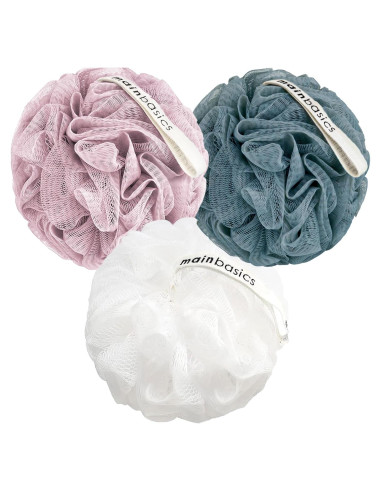 Esponjas de Ducha Loofah MainBasics - Juego de 3, Exfoliantes