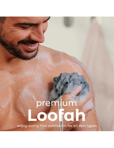 Esponjas de Ducha Loofah MainBasics - Juego de 3, Exfoliantes
