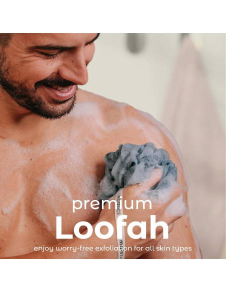 Esponjas de Ducha Loofah MainBasics - Juego de 3, Exfoliantes