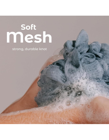 Esponjas de Ducha Loofah MainBasics - Juego de 3, Exfoliantes