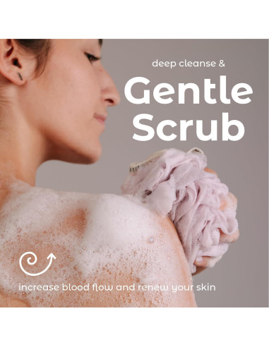 Esponjas de Ducha Loofah MainBasics - Juego de 3, Exfoliantes