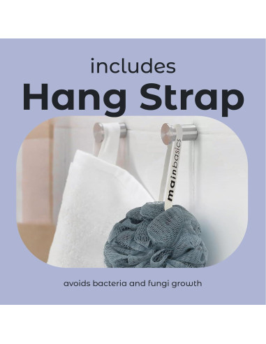 Esponjas de Ducha Loofah MainBasics - Juego de 3, Exfoliantes