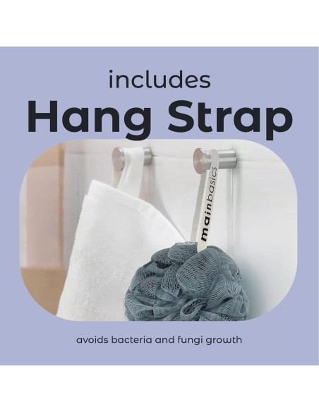 Esponjas de Ducha Loofah MainBasics - Juego de 3, Exfoliantes