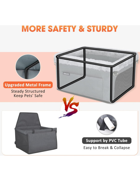 Asiento Elevador para Perros JOEJOY Gris - Soporta hasta 9 kg