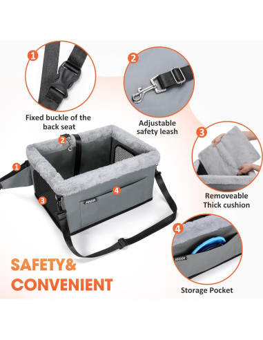 Asiento Elevador para Perros JOEJOY Gris - Soporta hasta 9 kg