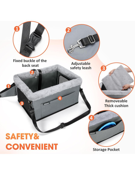 Asiento Elevador para Perros JOEJOY Gris - Soporta hasta 9 kg