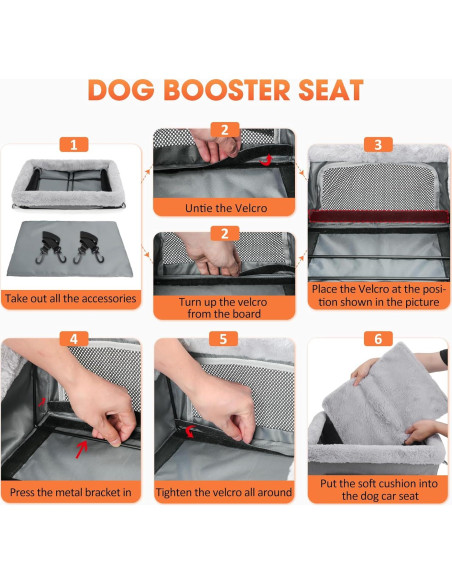 Asiento Elevador para Perros JOEJOY Gris - Soporta hasta 9 kg