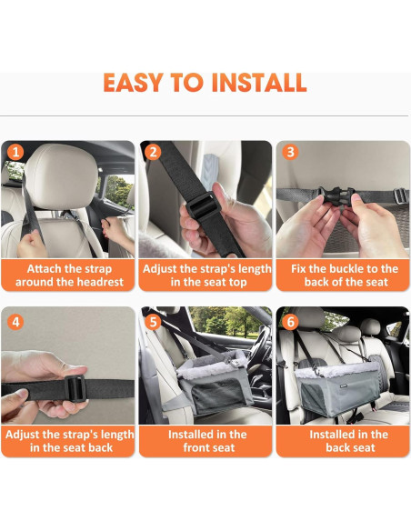 Asiento Elevador para Perros JOEJOY Gris - Soporta hasta 9 kg