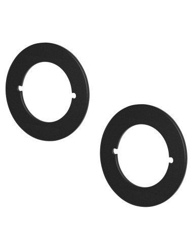 Cubierta de Placa de Pomo de Puerta MUNEK 2 Unidades Negro Mate