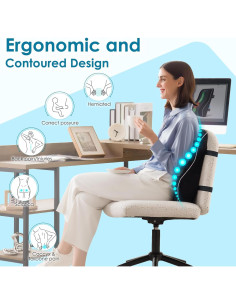 Cojín Lumbar Ergonómico Niceeday 3D para Silla de Oficina 2