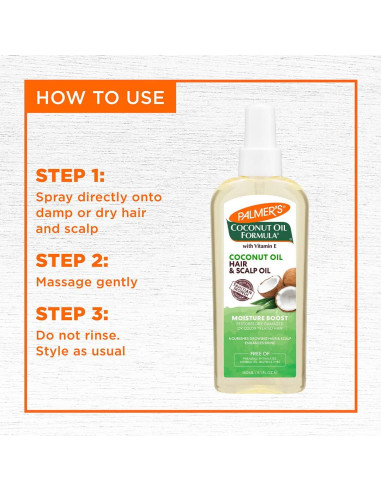 Aceite en Spray Hidratante Palmer's Coco 145 ml para Cabello