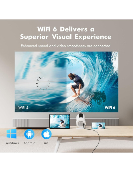 Mini Proyector Portátil Tecaki X5 1080P 4K WiFi Bluetooth 5.2