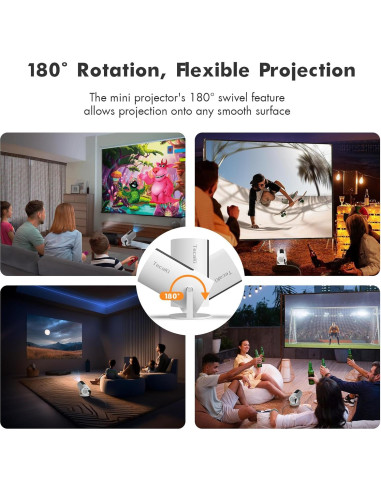 Mini Proyector Portátil Tecaki X5 1080P 4K WiFi Bluetooth 5.2