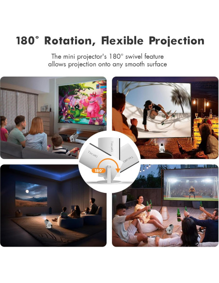 Mini Proyector Portátil Tecaki X5 1080P 4K WiFi Bluetooth 5.2