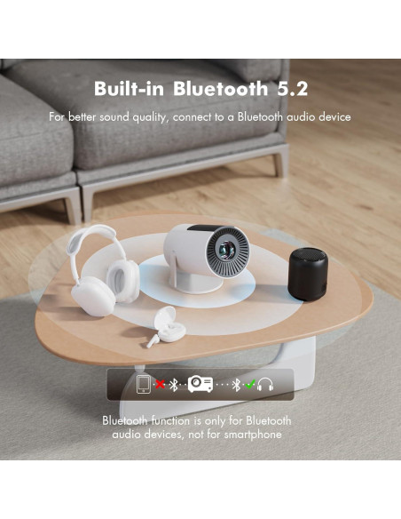 Mini Proyector Portátil Tecaki X5 1080P 4K WiFi Bluetooth 5.2