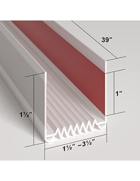 Tapón para Corrientes de Aire YYGCL 99 cm Blanco Cortable