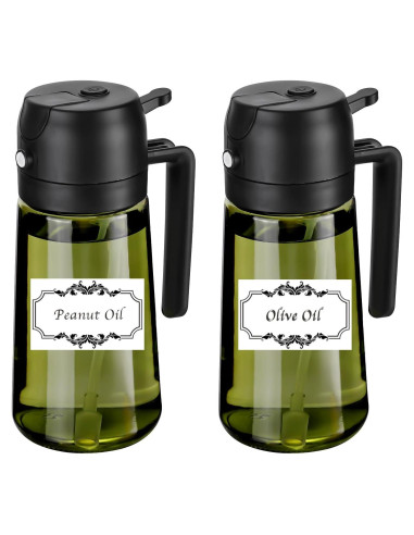 Rociador de Aceite RFetomax 470ml Verde con Etiquetas