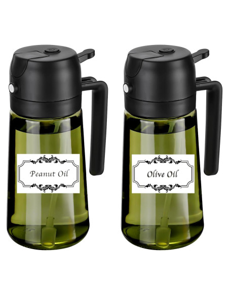 Rociador de Aceite RFetomax 470ml Verde con Etiquetas