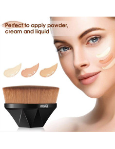 Brocha de Maquillaje para Base MSQ SD55FDB con Estuche Negro 2