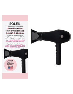 Secador de Cabello Profesional L'ANGE HAIR Soleil 1875W Negro