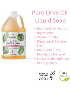 Jabón Líquido Orgánico de Aceite de Oliva Brittanie 3.78L 2