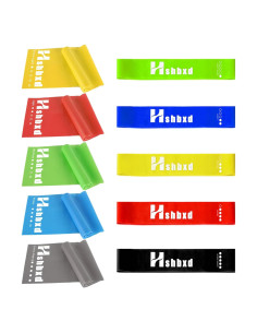 Bandas de Resistencia Hshbxd - Juego de 10 Piezas para Ejercicio