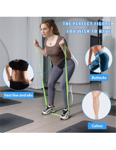 Bandas de Resistencia Hshbxd - Juego de 10 Piezas para Ejercicio 2